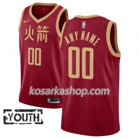 Dres Houston Rockets Prilagođeni Nike 2018-19 City Edition Crvena Swingman - Dječji